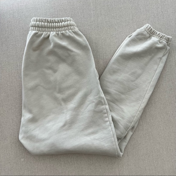 TALENTLESS Heavyweight Cotton Fleece Bone Sweatpants Size Large - Picture 5 of 9